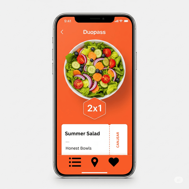 Platillo de ensalada de verano servido en un restaurante
